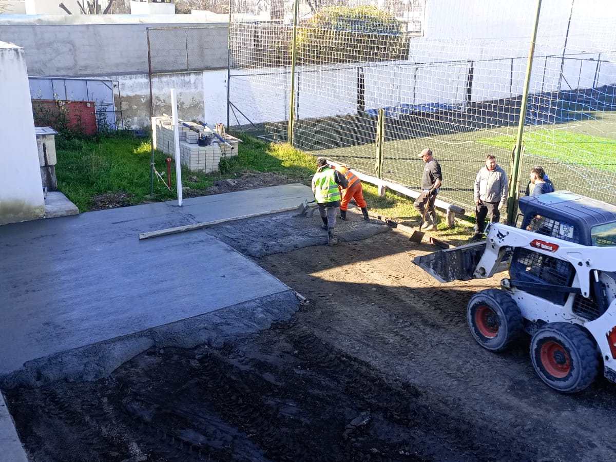 Seguimos creciendo: avanzamos con la construcción de nuestro nuevo playón&nbsp;deportivo
